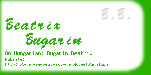 beatrix bugarin business card
